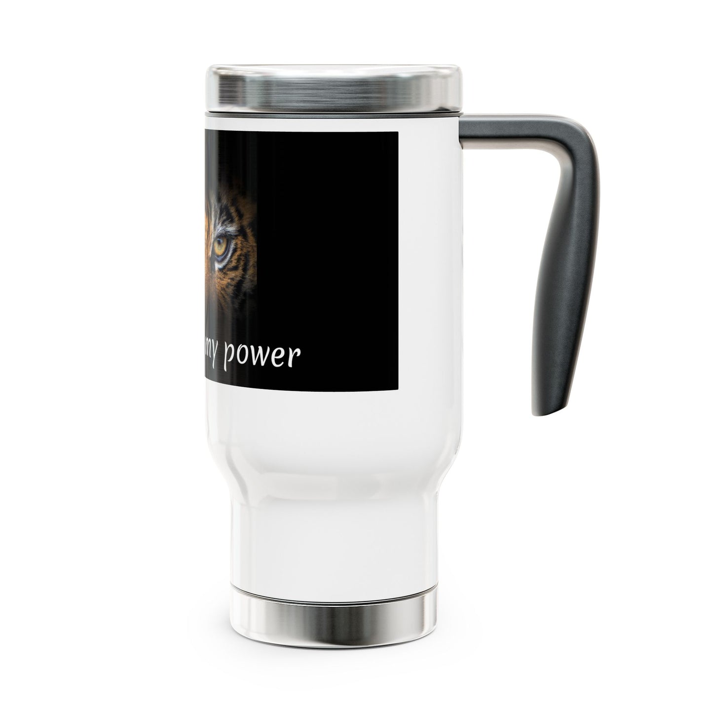 Stainless Steel Travel Mug with Handle, 14oz