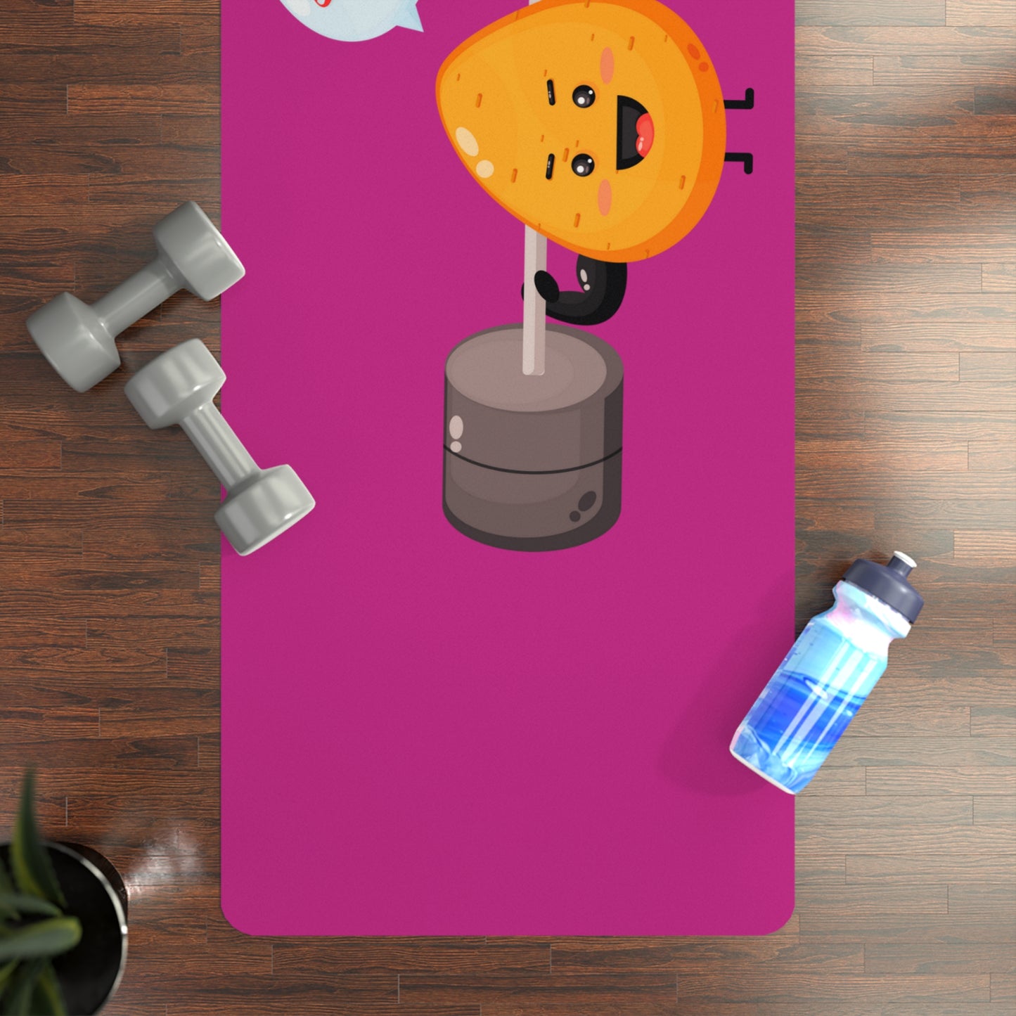 Cheerful Potato Yoga Mat (Pink)