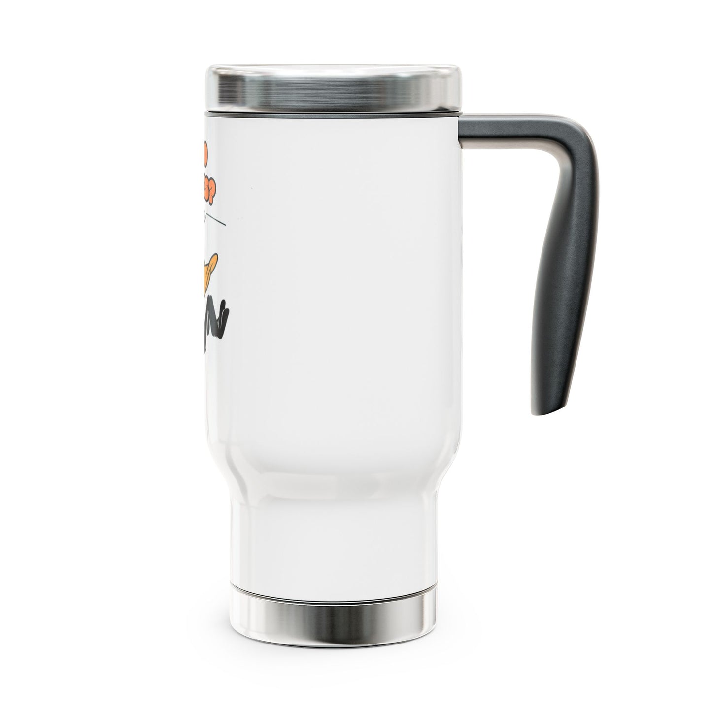 Stainless Steel Travel Mug with Handle, 14oz