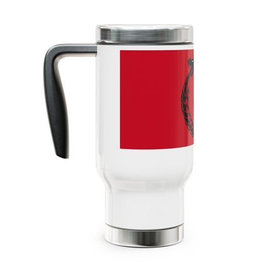 Stainless Steel Travel Mug with Handle, 14oz