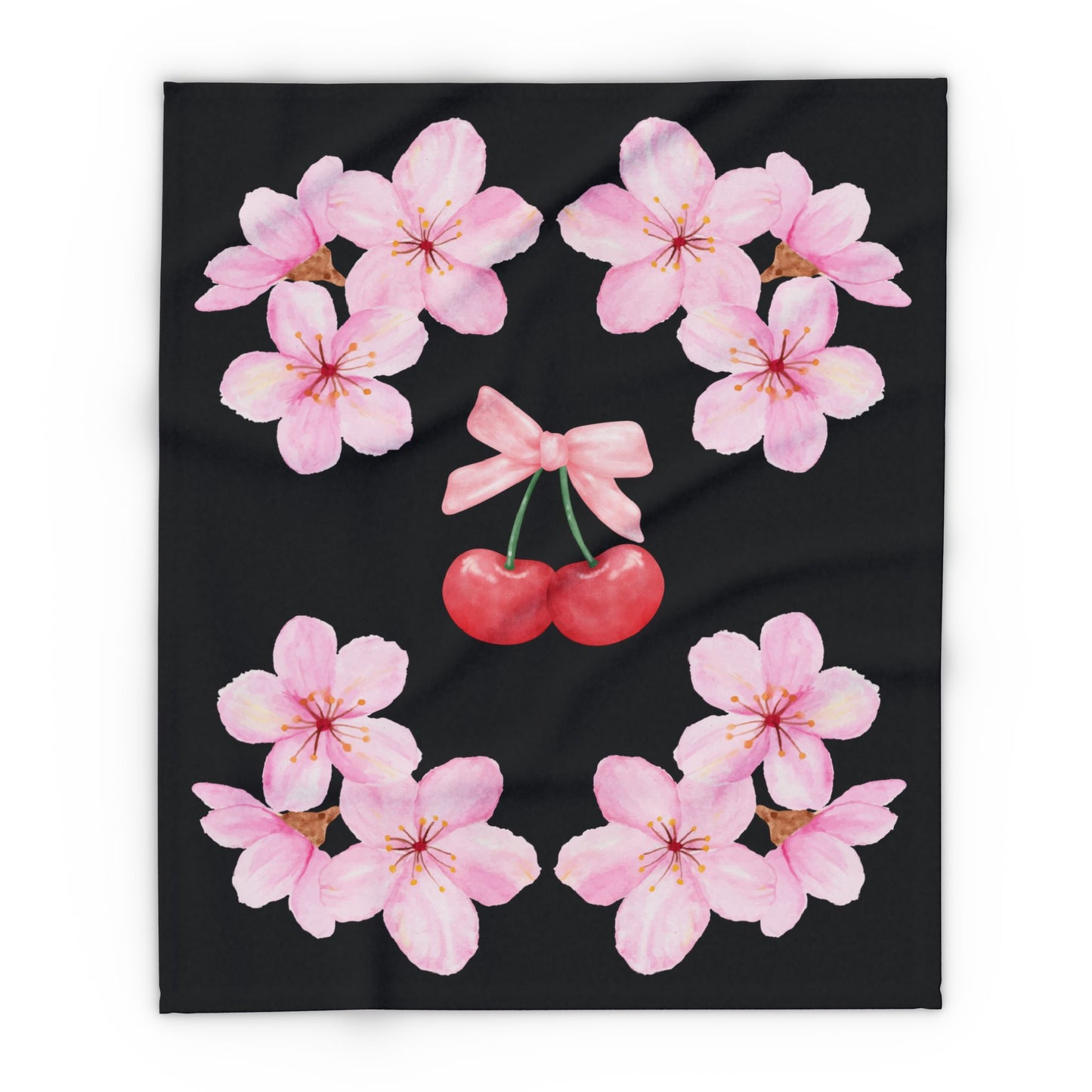 Cherry Blossom Fleece Blanket