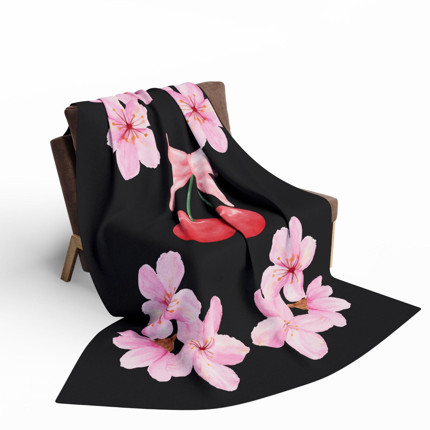 Cherry Blossom Fleece Blanket