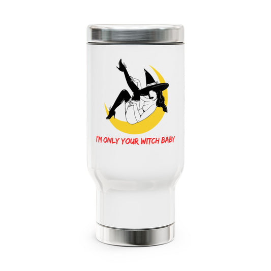 Stainless Steel Travel Mug with Handle, 14oz