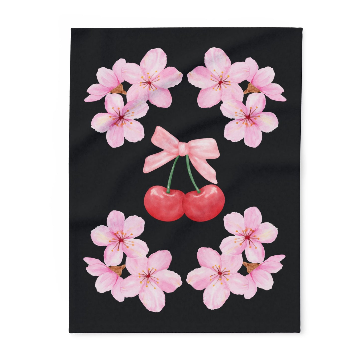 Cherry Blossom Fleece Blanket