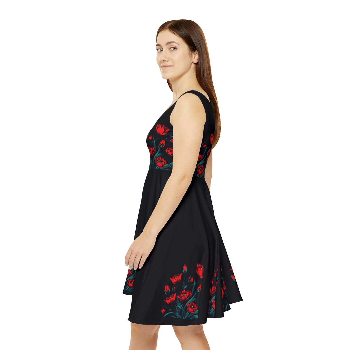 Red Tulip Garden Dress