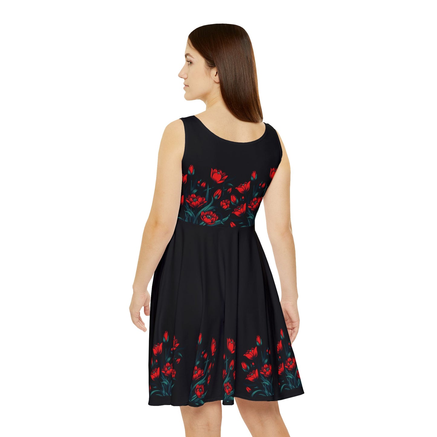 Red Tulip Garden Dress