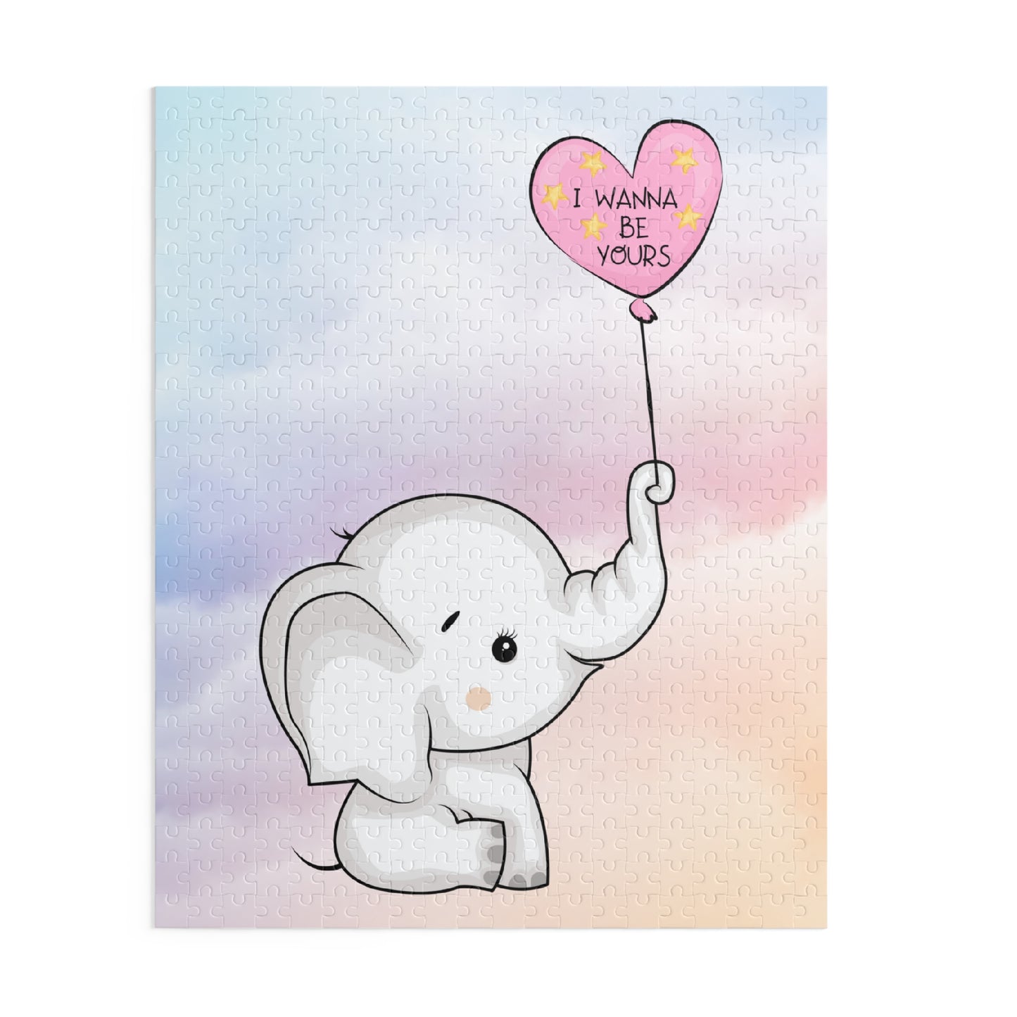 Adorable Elephant Love Puzzle
