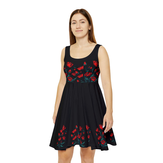 Red Tulip Garden Dress