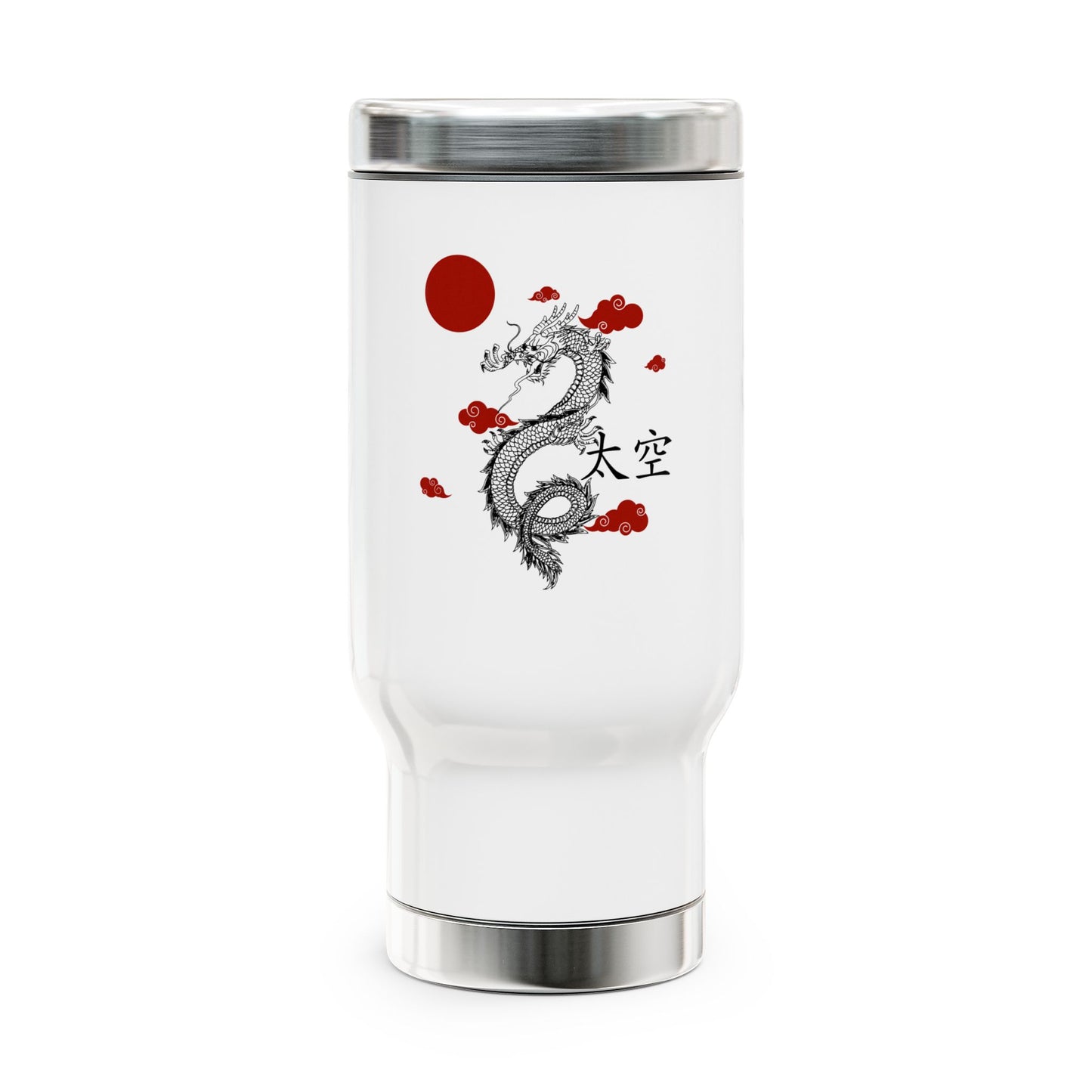 Stainless Steel Travel Mug with Handle, 14oz