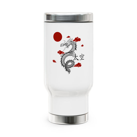 Stainless Steel Travel Mug with Handle, 14oz