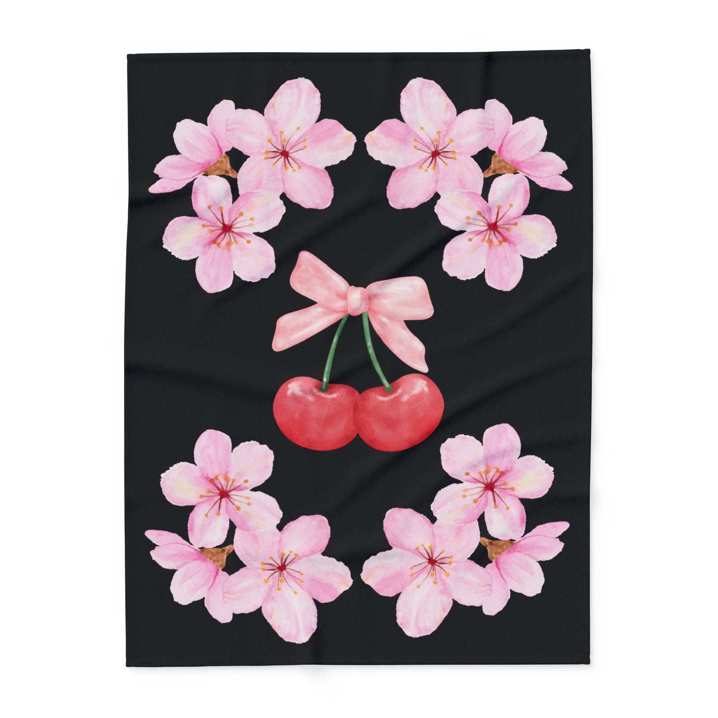 Cherry Blossom Fleece Blanket