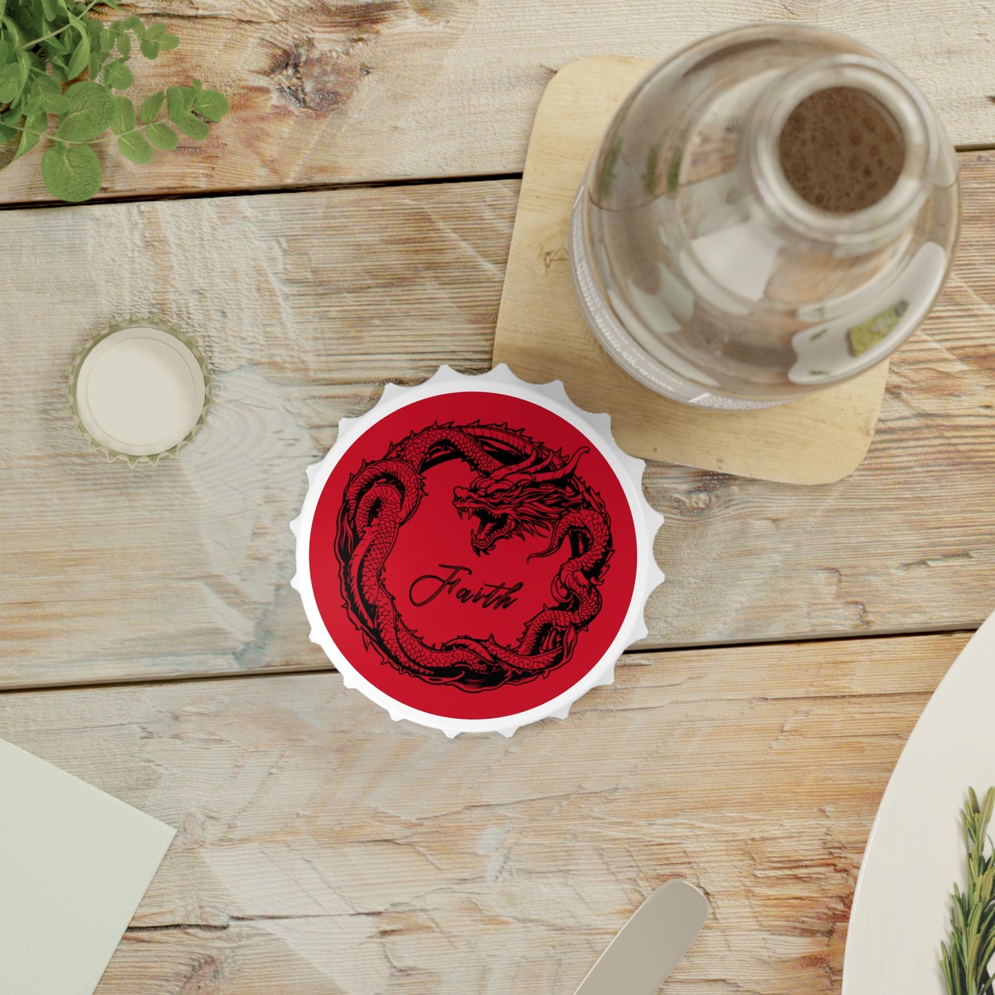 Red Dragon Design Bottle Opener