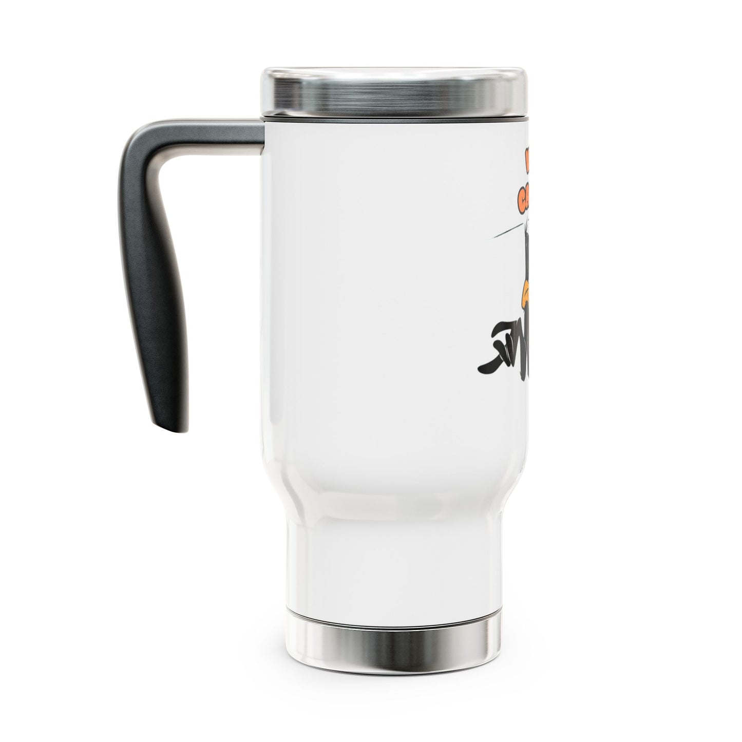 Stainless Steel Travel Mug with Handle, 14oz