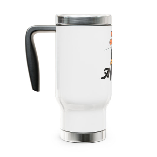 Stainless Steel Travel Mug with Handle, 14oz