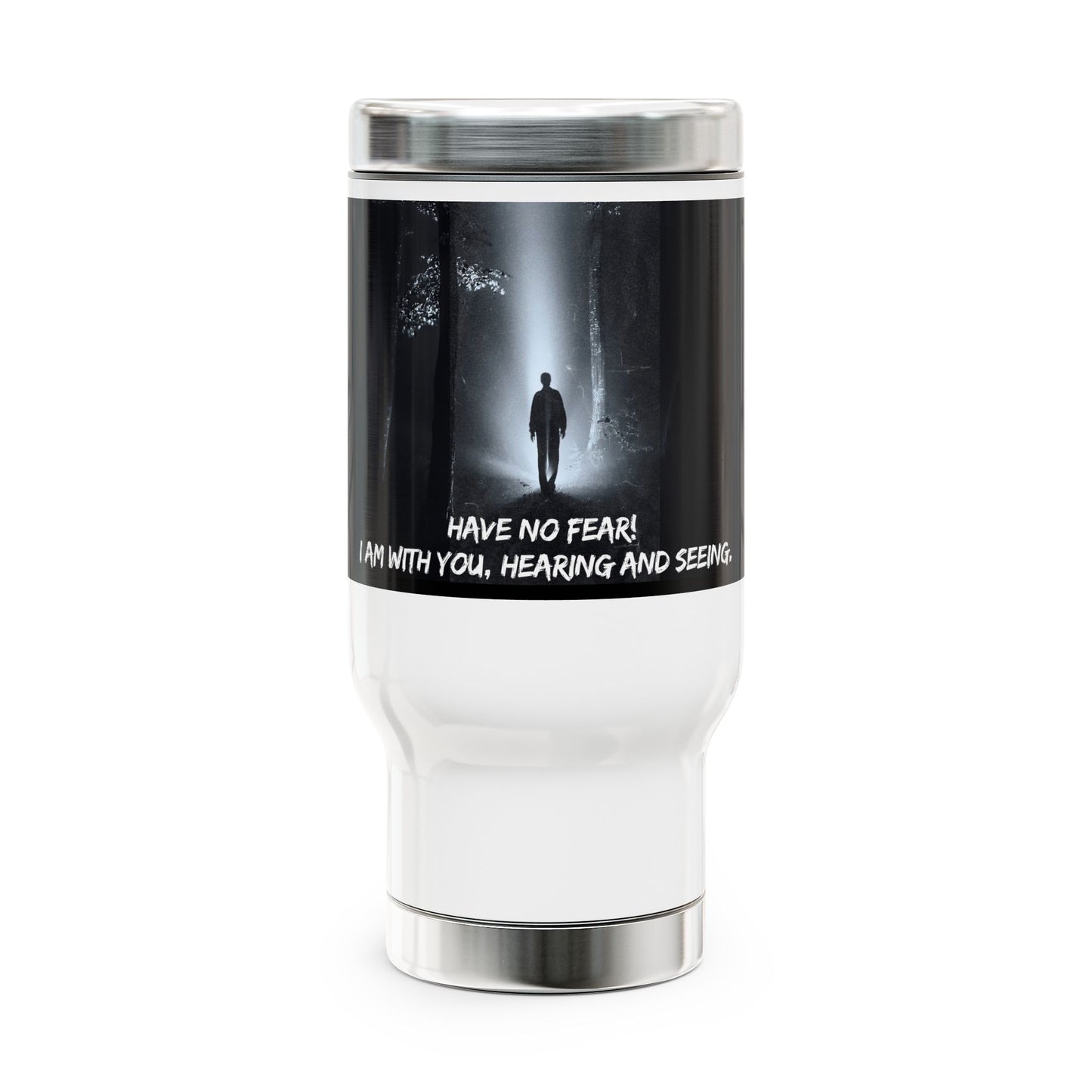 Stainless Steel Travel Mug with Handle, 14oz